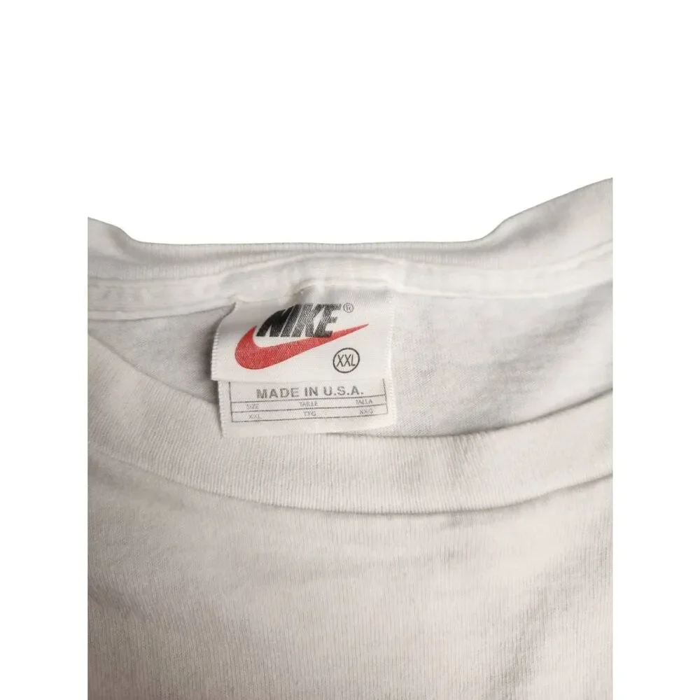 Nike White Cotton Graphic Tee Shirt SALE 5 for 25